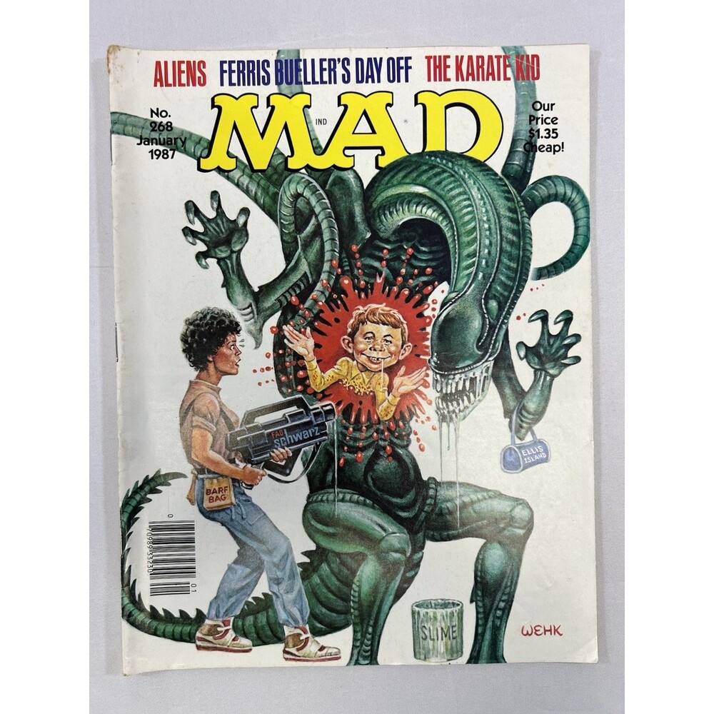 Vintage Original MAD Magazine #268 January 1987 Aliens - Ferris Buellers Day Off